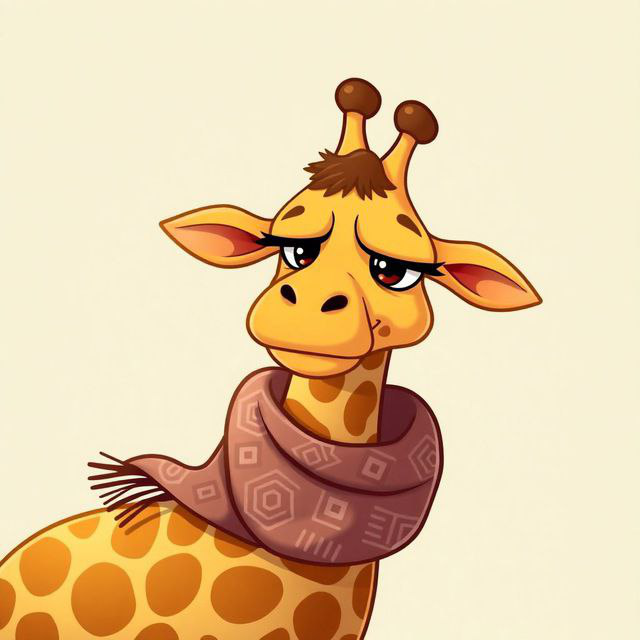 Giraffe with Scarf Logo